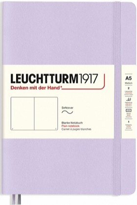 Блокнот Leuchtturm1917 Smooth Colours м'який середній 14,5 х 21 см нелінований ліловий