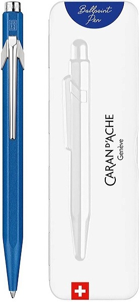 Ручка Caran d'Ache 849 Colormat-X синя + бокс