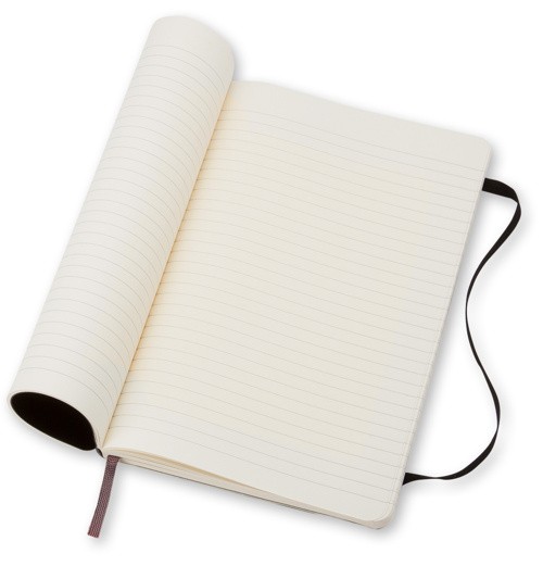 Блокнот Moleskine Classic середній 13 x 21 см в лінію чорний м'який