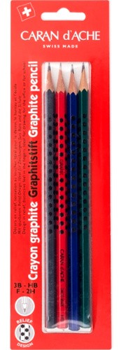 Набір олівців Caran d'Ache Grafik Edelweiss 4 штуки