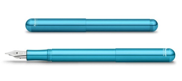 Чорнильна ручка Kaweco Liliput Blue блакитна алюміній перо F (тонке)