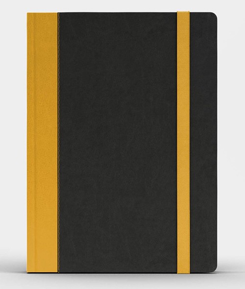 Блокнот Like U PRO в лінію Чорний з жовтим