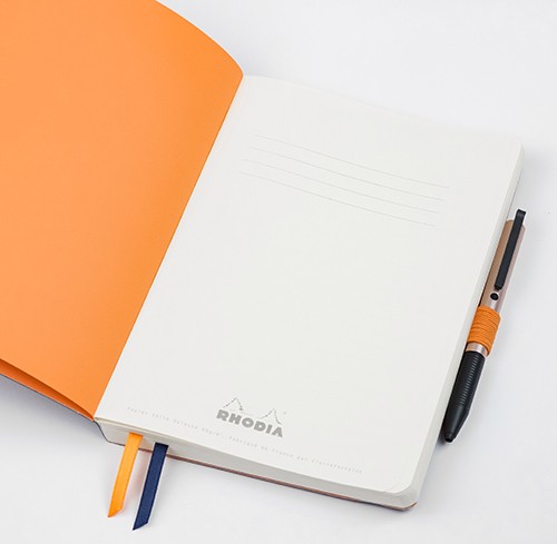Блокнот Rhodia Goalbook А5 14,8 х 21 см темно-синій в крапку м'який