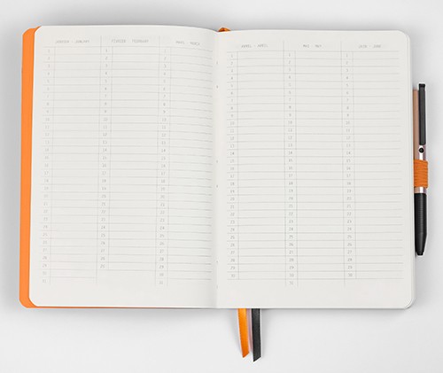 Блокнот Rhodia Goalbook А5 14,8 х 21 см темно-синій в крапку м'який