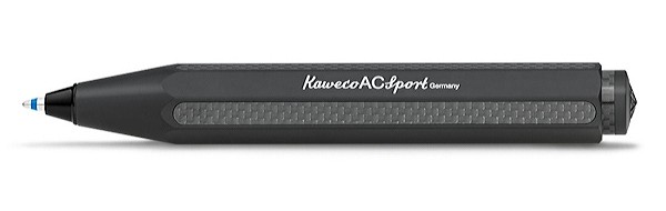 Кулькова ручка Kaweco AC Sport Black чорна алюміній та карбон