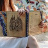 Блокнот Paperblanks Антоніо Гауді Манускрипти великий 18 х 23 см в лінію