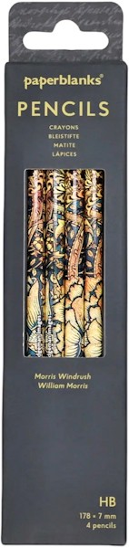 Набір графітних олівців Paperblanks Вільям Морріс Буревій HB