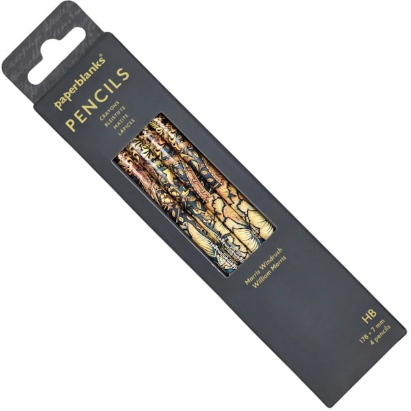 Набір графітних олівців Paperblanks Вільям Морріс Буревій HB