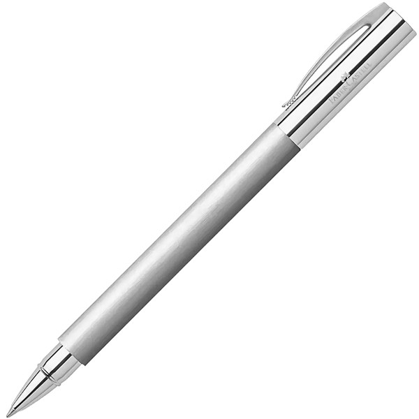 Ролерна ручка Faber-Castell Ambition Stainless Steel матова срібляста