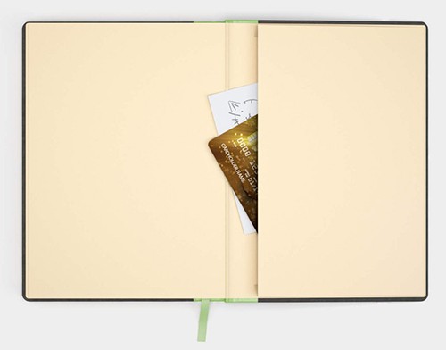 Блокнот Like U PRO в лінію Чорний з салатовим