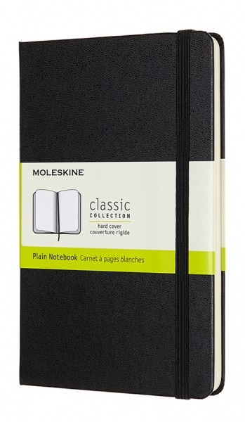 Блокнот Moleskine Classic medium 11,5 x 18 см нелінований чорний