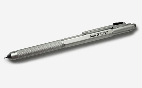 Мультифункціональна ручка Ohto Multi Function 2+1 темно-сіра