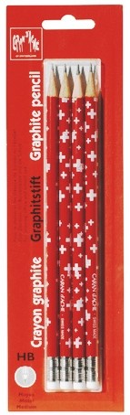 Набір олівців Caran d'Ache Totally Swiss Прапор НВ 4 штуки