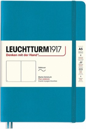 Блокнот Leuchtturm1917 Smooth Colours м'який середній 14,5 х 21 см нелінований океанський