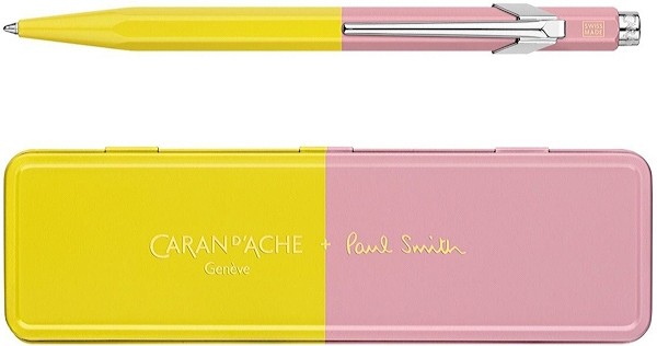 Ручка Caran d'Ache 849 Paul Smith Chartreuse Yellow & Rose Pink + бокс