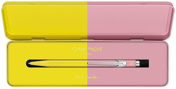 Ручка Caran d'Ache 849 Paul Smith Chartreuse Yellow & Rose Pink + бокс