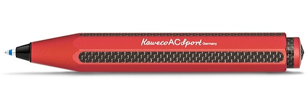 Кулькова ручка Kaweco AC Sport Red червона алюміній та карбон