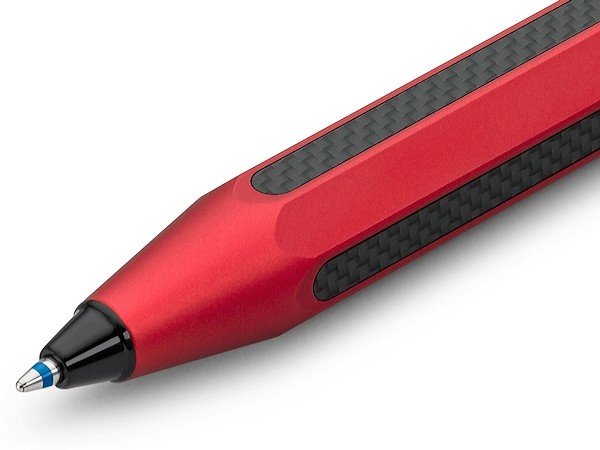Кулькова ручка Kaweco AC Sport Red червона алюміній та карбон