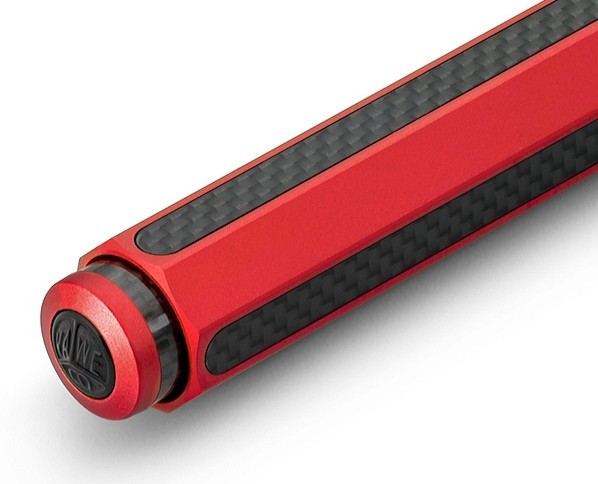 Кулькова ручка Kaweco AC Sport Red червона алюміній та карбон