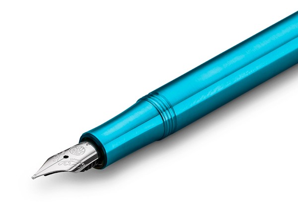 Чорнильна ручка Kaweco Liliput Blue блакитна алюміній перо M (середнє)