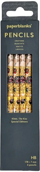 Набір графітних олівців Paperblanks Густав Клімт Поцілунок HB