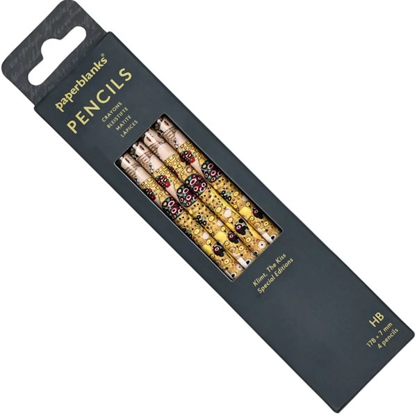 Набір графітних олівців Paperblanks Густав Клімт Поцілунок HB