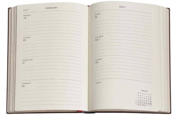 Щотижневик горизонтальний Paperblanks на 2026 рік Розкішний Дизайн А5