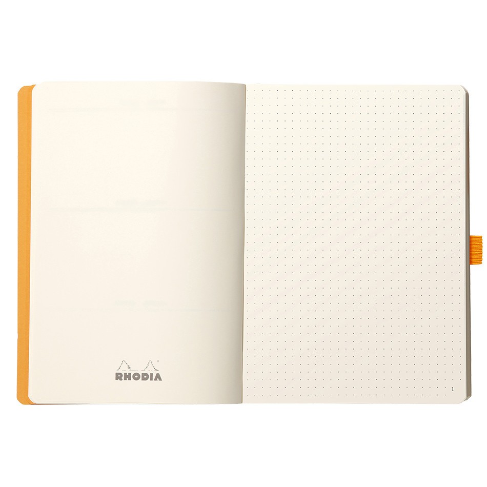 Блокнот Rhodia Goalbook A5 14,8 х 21 см зелений в крапку м'який
