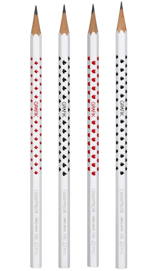 Набір олівців Caran d'Ache Grafik НВ + гумка 5 предметів