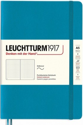 Блокнот Leuchtturm1917 Smooth Colours м'який середній 14,5 х 21 см в крапку океанський