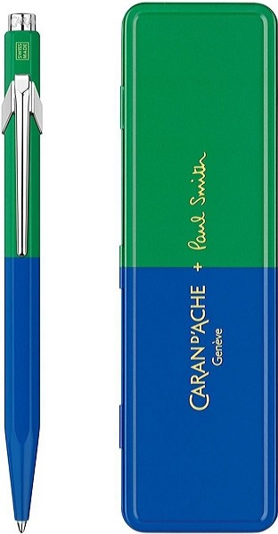 Ручка Caran d'Ache 849 Paul Smith Cobalt Blue & Emerald Green + бокс