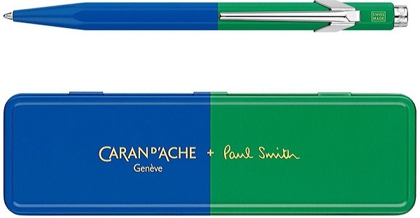 Ручка Caran d'Ache 849 Paul Smith Cobalt Blue & Emerald Green + бокс