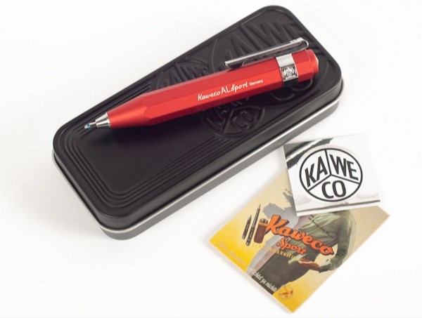 Кулькова ручка Kaweco Al Sport Deep Red червона алюміній