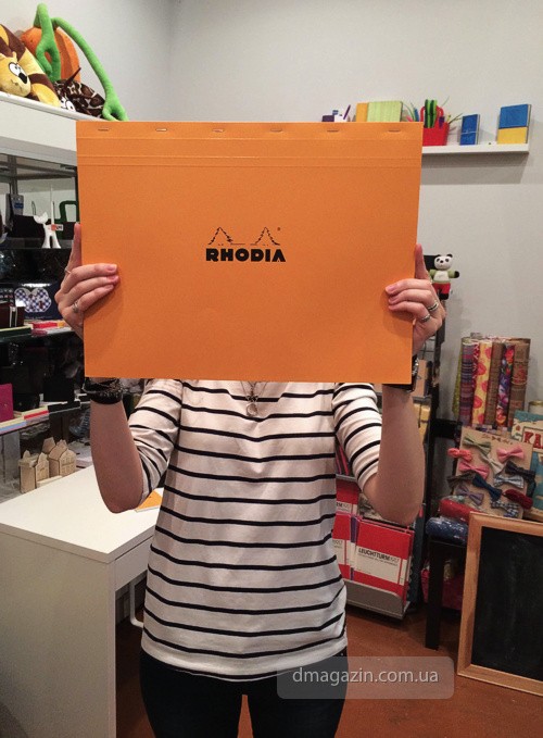 Блокнот Rhodia Pad 38 A3+ в клітинку помаранчевий