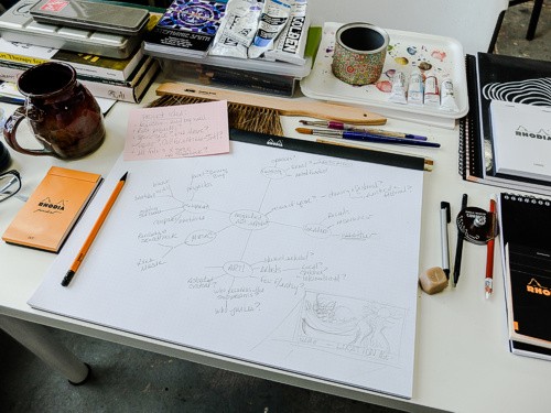 Блокнот Rhodia Pad 38 A3+ в клітинку помаранчевий