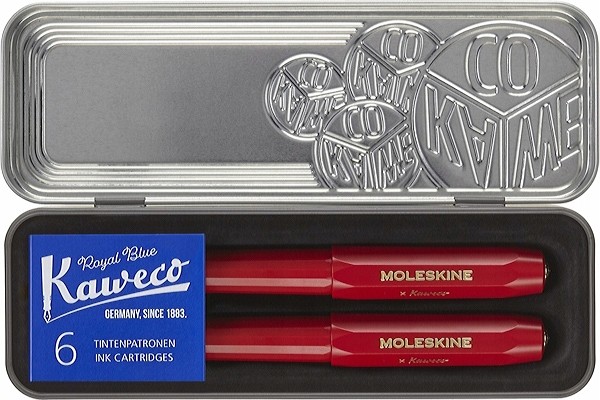 Набір ручок Moleskine x Kaweco червоний