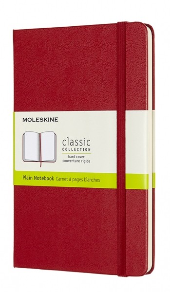 Блокнот Moleskine Classic medium 11,5 x 18 см нелінований червоний