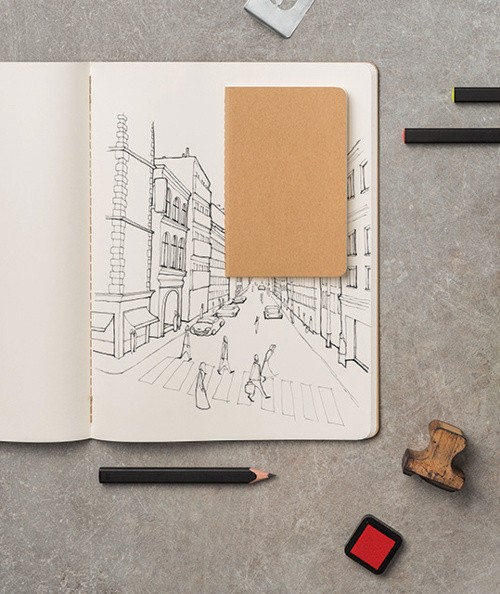 Набір зошитів Moleskine Cahier XXL 21,6 х 27,9 см нелінований бежевий 