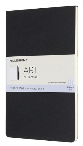 Скетчбук Moleskine Art Pad середній 13 х 21 см нелінований чорний
