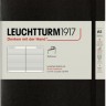 Блокнот Leuchtturm1917 Soft м'який середній 14,5 х 21 см в лінію чорний 