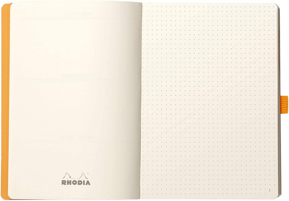 Блокнот Rhodia Goalbook A5 14,8 х 21 см рожевий в крапку м'який 
