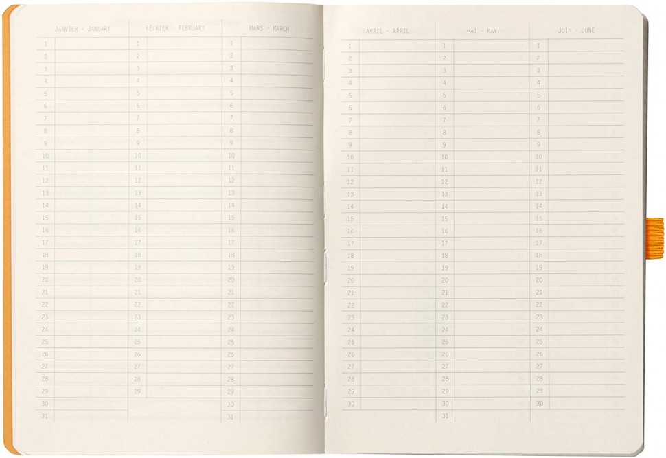 Блокнот Rhodia Goalbook A5 14,8 х 21 см рожевий в крапку м'який 