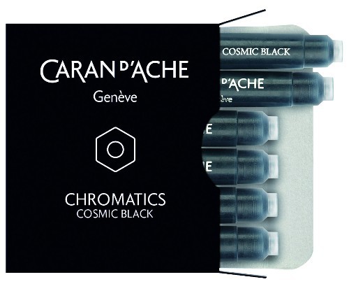 Набір чорнильних картриджів Caran d'Ache Chromatics чорний 6 штук