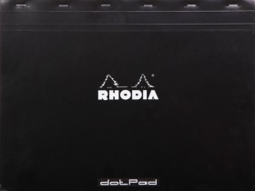 Блокнот Rhodia Pad 38 A3+ в крапку чорний