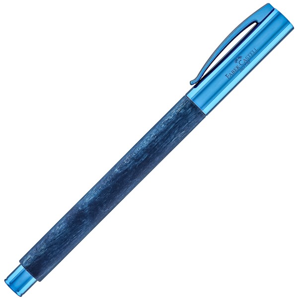 Чорнильна ручка Faber-Castell Ambition Blue Wood деревина граба перо F