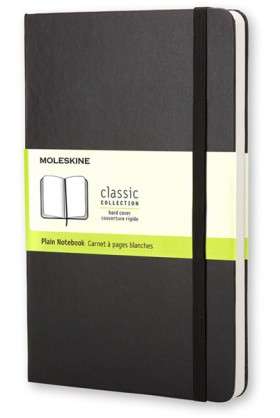 Блокнот Moleskine Classic середній 13 x 21 см нелінований чорний