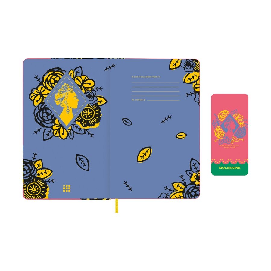 Щотижневик з місцем для записів Moleskine Frida Kahlo на 2023 рік середній 13 х 21 см кораловий