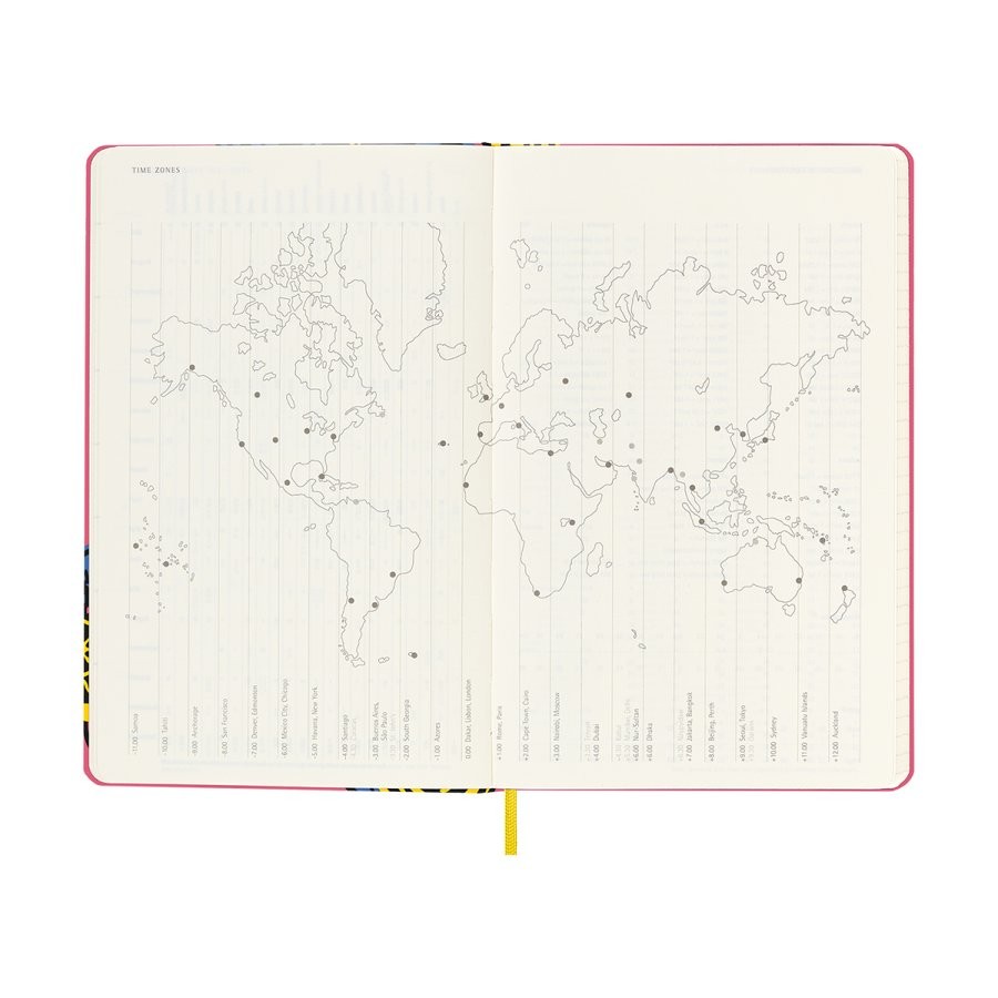 Щотижневик з місцем для записів Moleskine Frida Kahlo на 2023 рік середній 13 х 21 см кораловий