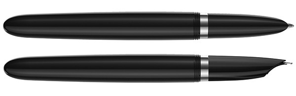 Чорнильна ручка Parker 51 Black CT FP чорна/сталь перо F (тонке)