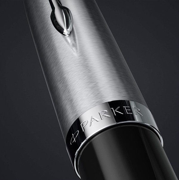 Чорнильна ручка Parker 51 Black CT FP чорна/сталь перо F (тонке)